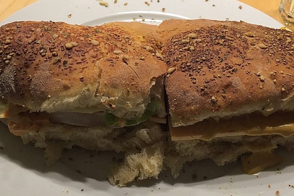 Super fluffige Sandwichbrote im Subway - Style