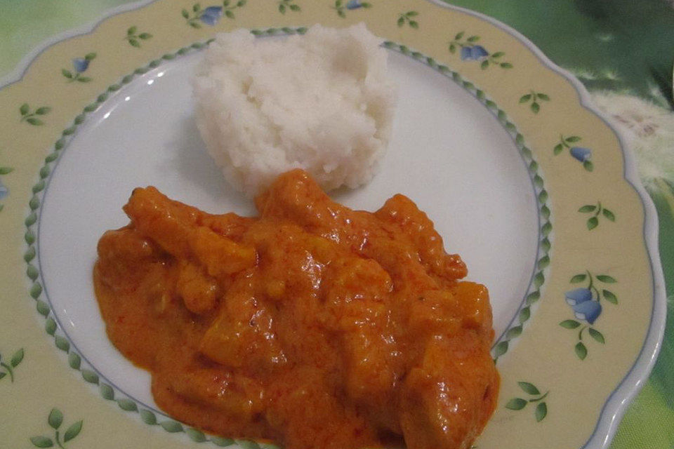 Indisches Chicken-Mango-Curry