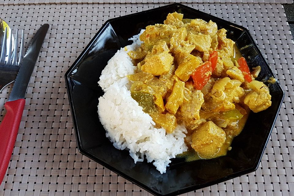 Chicken Curry auf indische Art im Dutch Oven